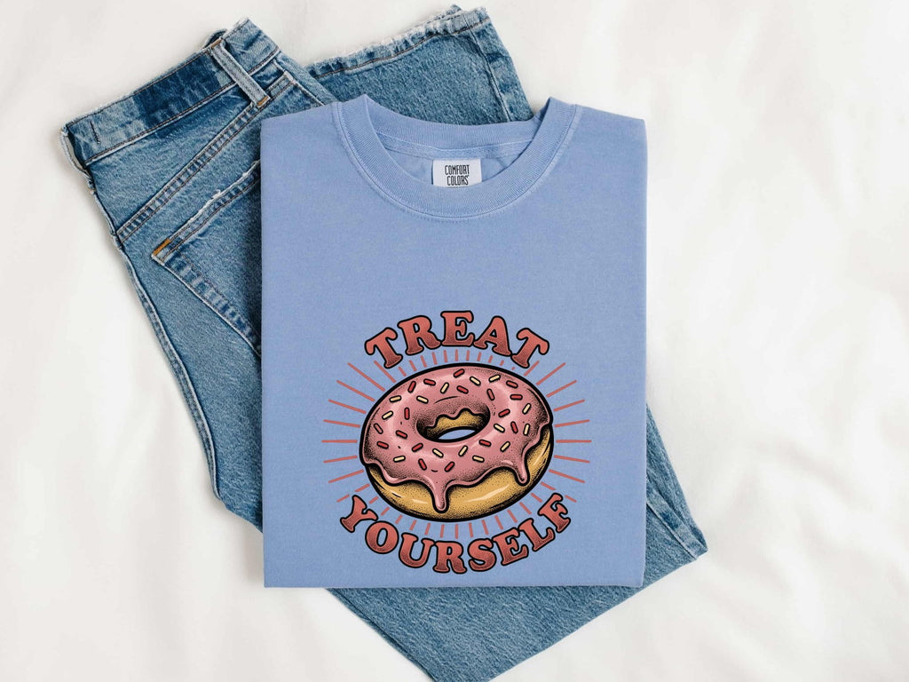 Treat Yourself Donut Shirt, Funny Donut Tee, Sweet Treat Shirt, Bakery Lover Gift for Women