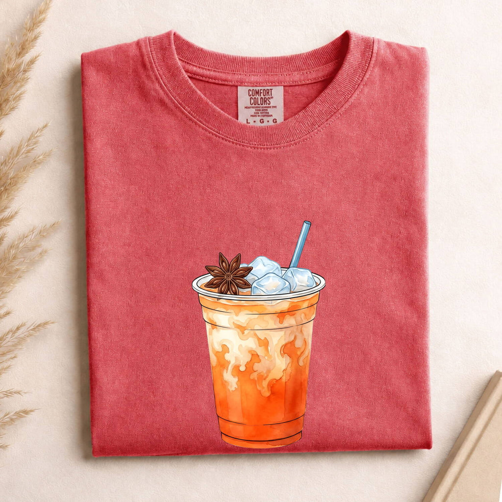 Iced Coffee Shirt, Cold Brew Lover Tee, Watercolor Coffee Shirt, Barista Gift for Women