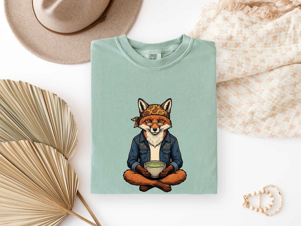 Fox Coffee Shirt, Funny Coffee Lover Tee, Cute Fox Graphic Shirt, Animal Lover Gift for Women, Espresso Tee