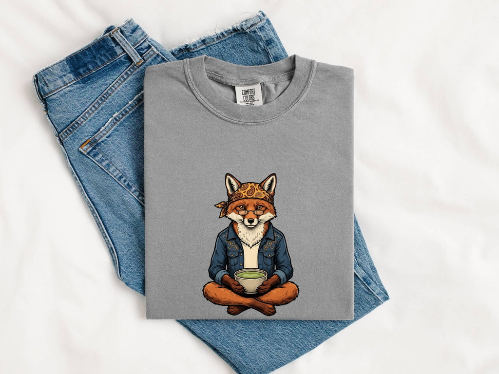 Fox Coffee Shirt, Funny Coffee Lover Tee, Cute Fox Graphic Shirt, Animal Lover Gift for Women, Espresso Tee
