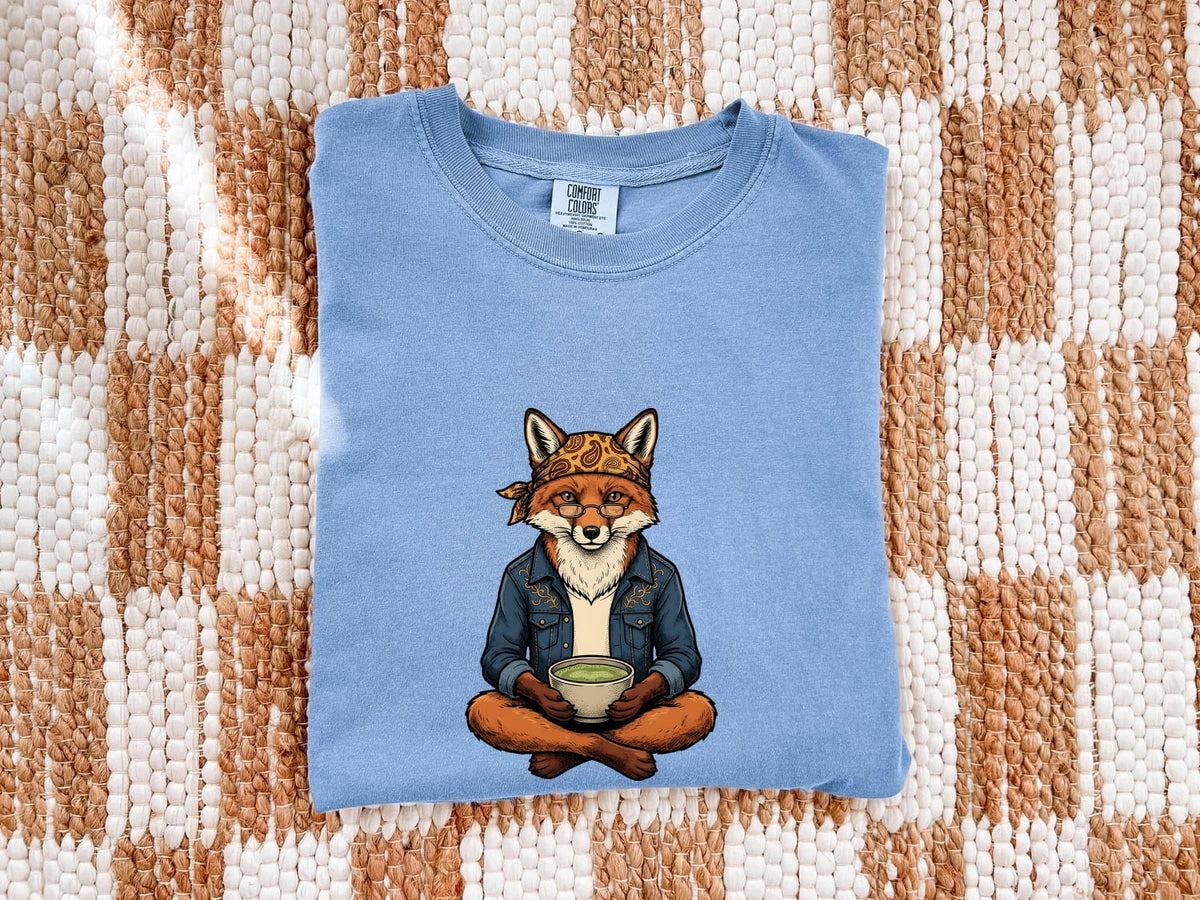 Fox Coffee Shirt, Funny Coffee Lover Tee, Cute Fox Graphic Shirt, Animal Lover Gift for Women, Espresso Tee
