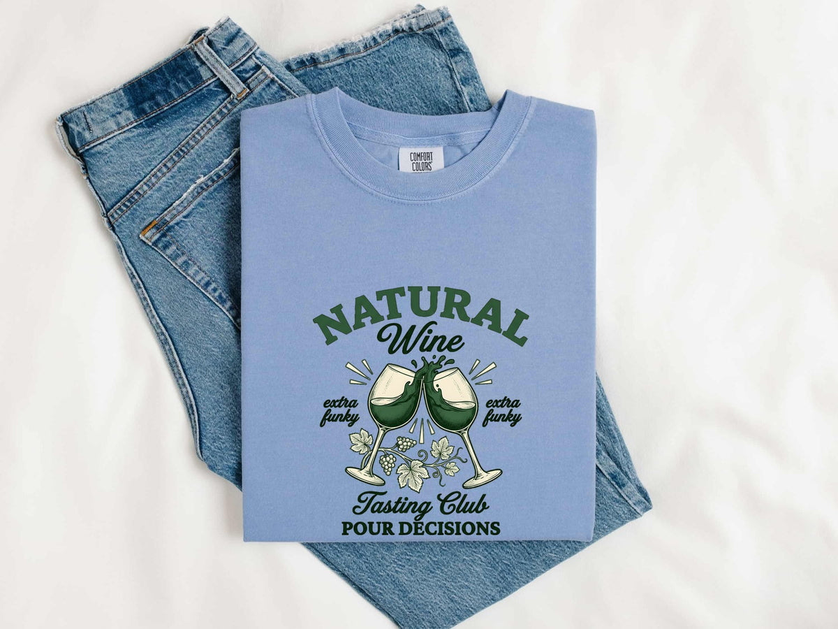 Funny Wine Shirt, Natural Wine Tasting Club Tee, Wine Lover Gift for Women, Pour Decisions Shirt