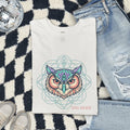 Soul Seeker Owl Shirt, Mystical Owl Tee, Spiritual Boho Shirt, Owl Lover Gift for Women, Sacred Geometry Tee