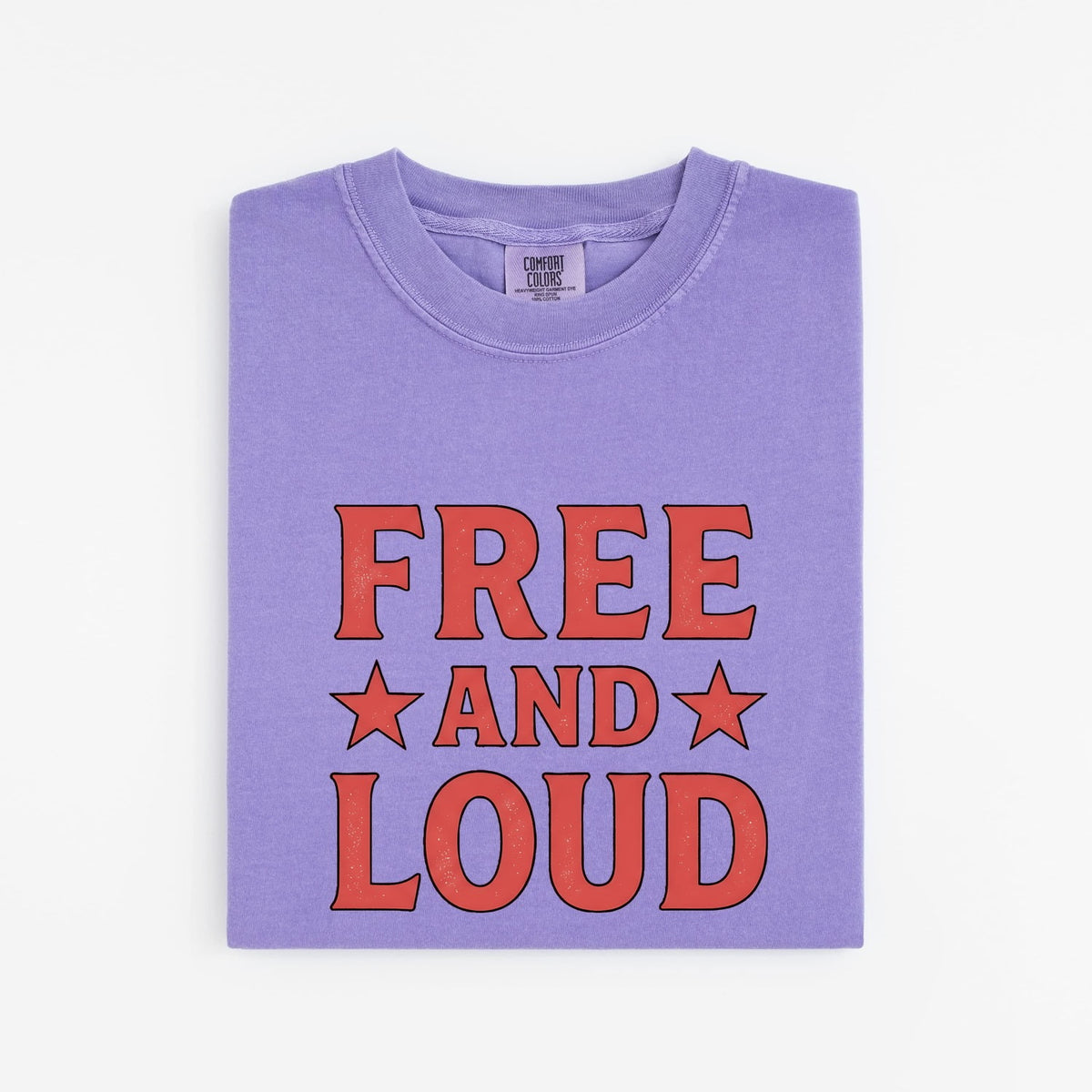 Free and Loud Shirt, Western Graphic Tee, Retro Cowgirl Shirt, Vintage Americana Tee, Bold Statement Shirt for Women