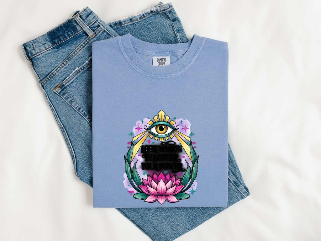 Look Within Discover Your Power Shirt, Inspirational Lotus Tee, Spiritual Empowerment Shirt, Positive Affirmation Gift