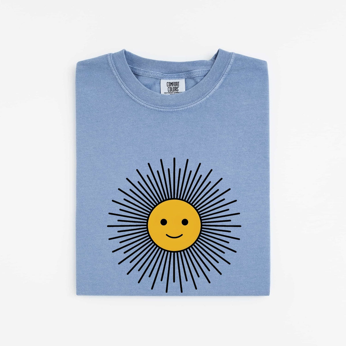 Happy Sun Shirt, Smiley Face Sunshine Tee, Cute Sun Graphic Shirt, Positive Vibes Tee, Happy Gift for Women