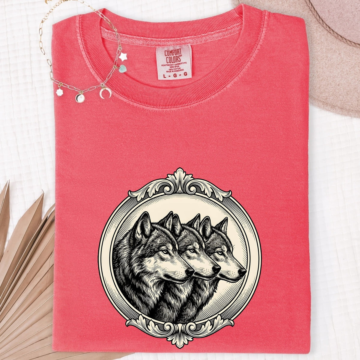Wolf Pack Shirt, Vintage Wolf Graphic Tee, Three Wolves Shirt, Wildlife Lover Gift, Nature Shirt for Women