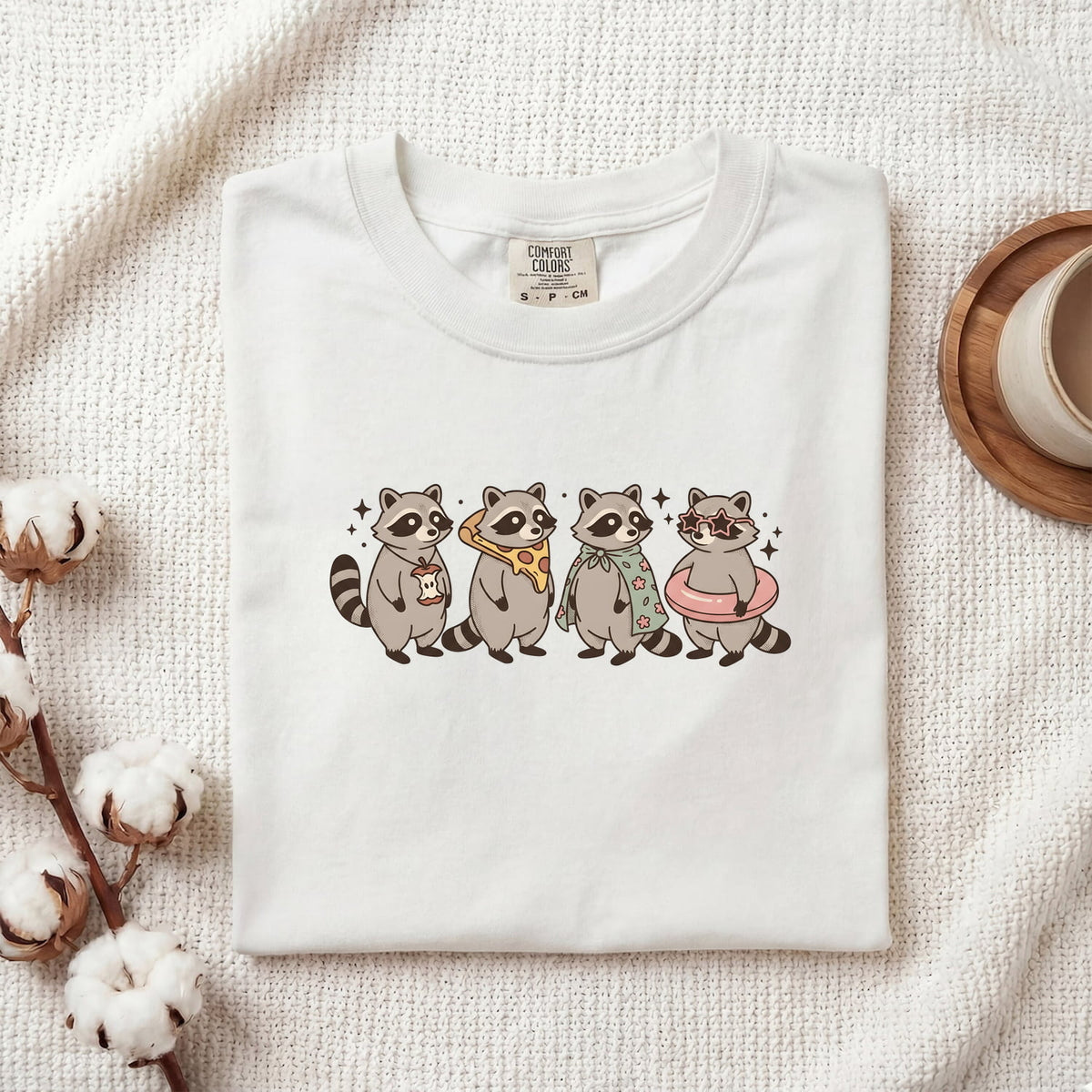 Cute Raccoon Shirt, Trash Panda Tee, Funny Raccoon Graphic Shirt, Raccoon Lover Gift, Cute Animal Tee for Women