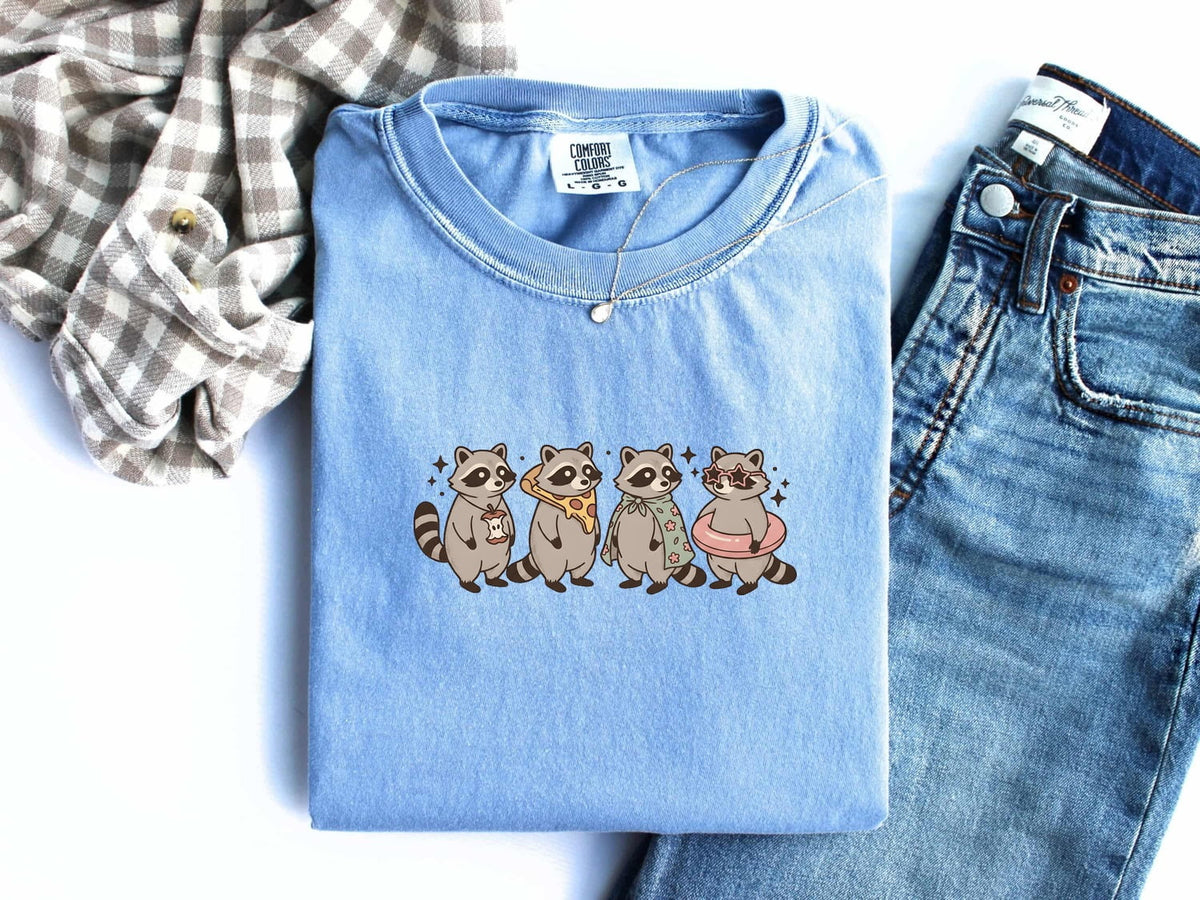 Cute Raccoon Shirt, Trash Panda Tee, Funny Raccoon Graphic Shirt, Raccoon Lover Gift, Cute Animal Tee for Women