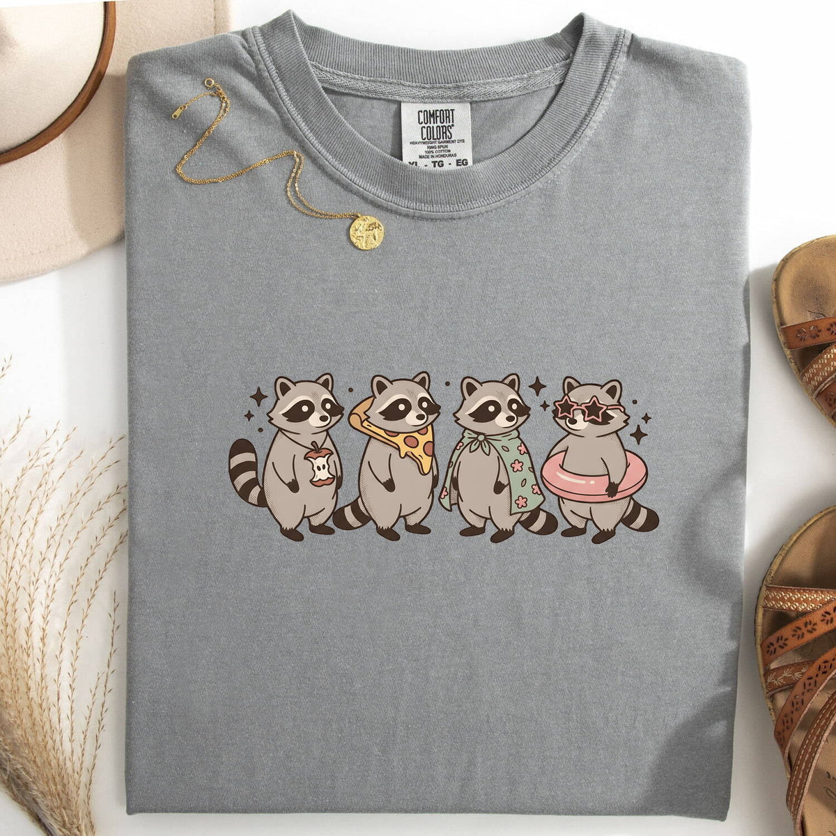 Cute Raccoon Shirt, Trash Panda Tee, Funny Raccoon Graphic Shirt, Raccoon Lover Gift, Cute Animal Tee for Women