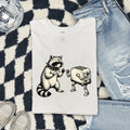 Funny Raccoon Shirt, Raccoon and Toaster Tee, Weird Animal Graphic Shirt, Retro Raccoon Tee, Quirky Gift for Her