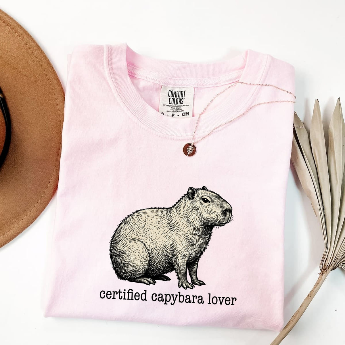 Certified Capybara Lover Shirt, Funny Capybara Tee, Cute Animal Graphic Shirt, Capybara Gift for Women