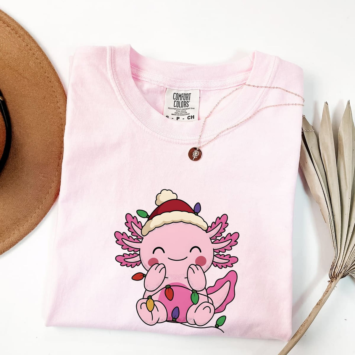 Cute Pink Axolotl Shirt – Kawaii Animal Graphic Tee