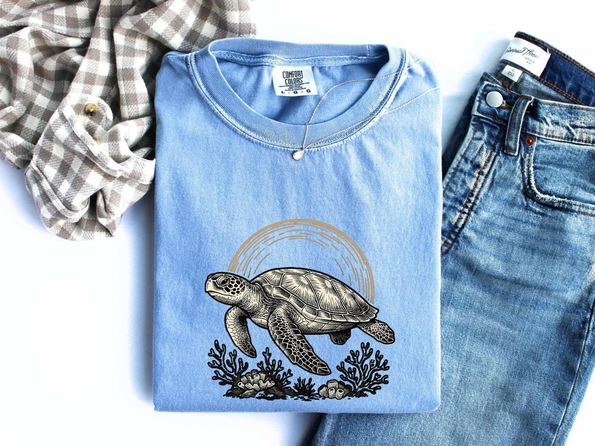Vintage Sea Turtle Shirt – Ocean & Coastal Graphic Tee