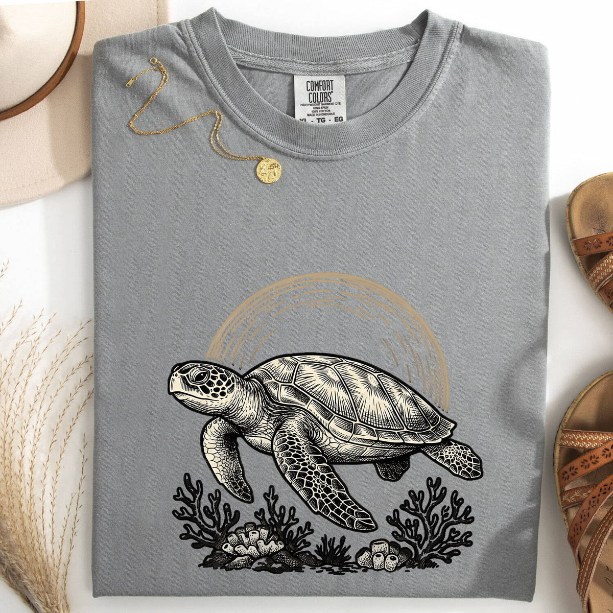 Vintage Sea Turtle Shirt – Ocean & Coastal Graphic Tee