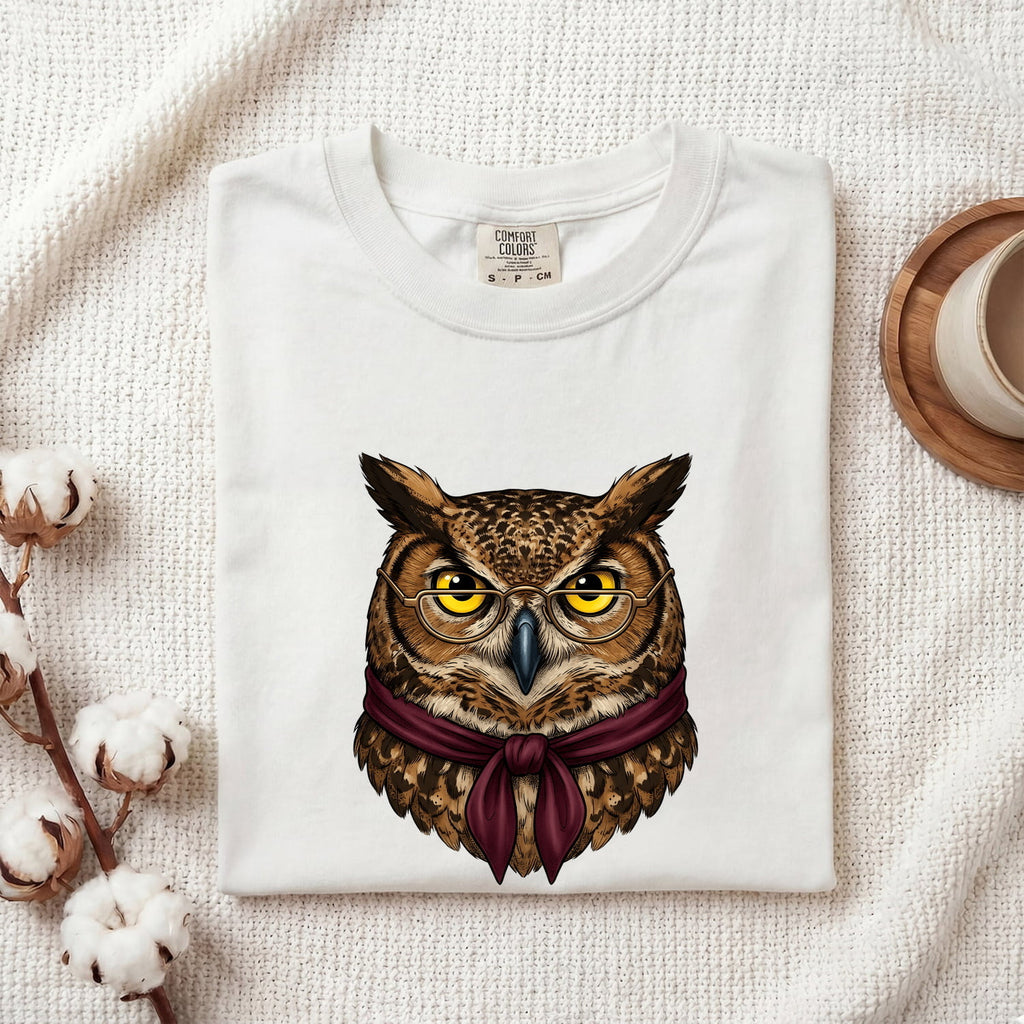 Distinguished Owl Shirt – Vintage Wise Owl Graphic Tee