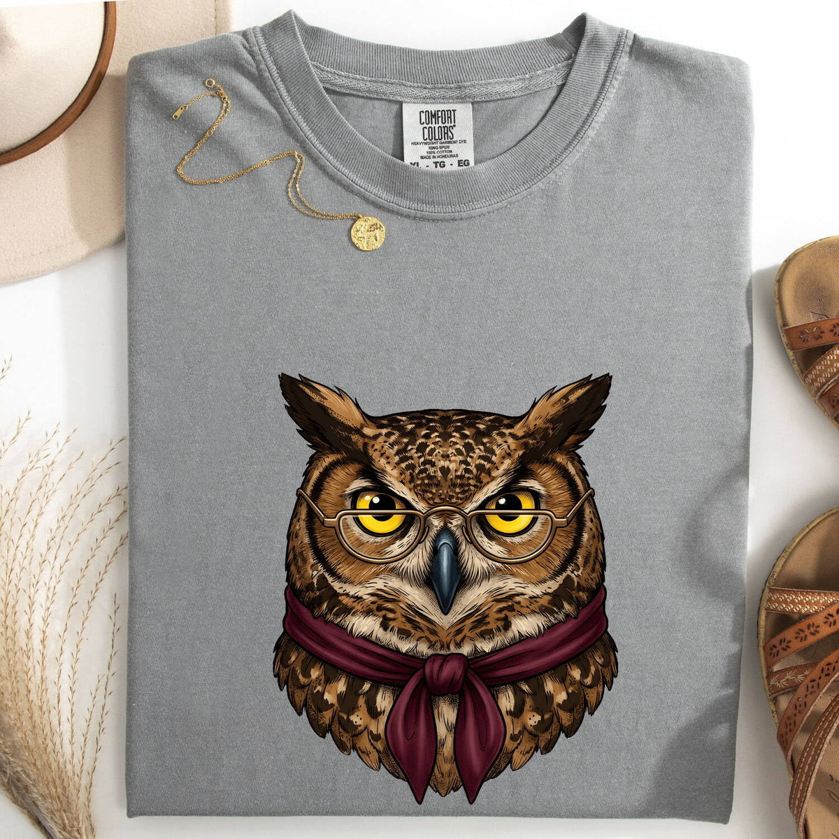 Distinguished Owl Shirt – Vintage Wise Owl Graphic Tee