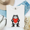 Frog Love Shirt – Cute Frog Holding Heart Graphic Tee