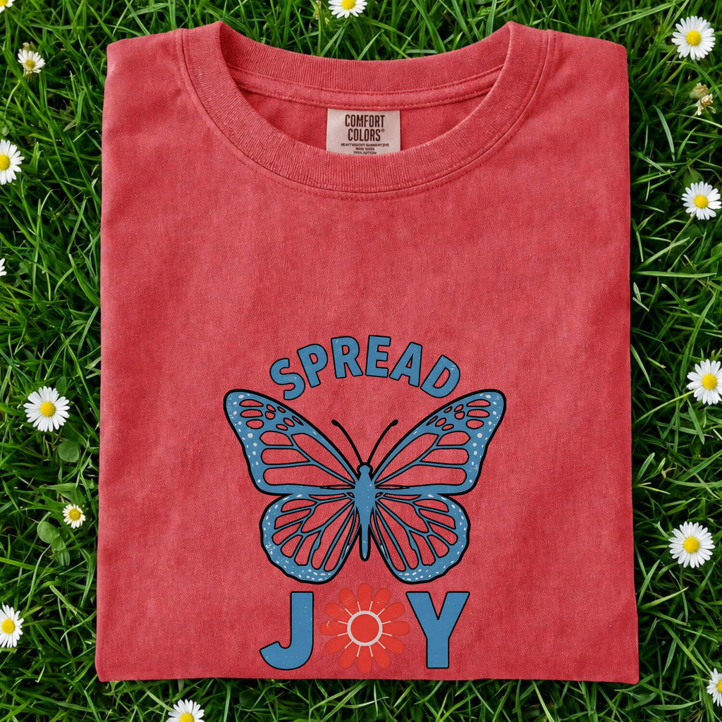 Spread Joy Butterfly Shirt – Positive Inspirational Graphic Tee