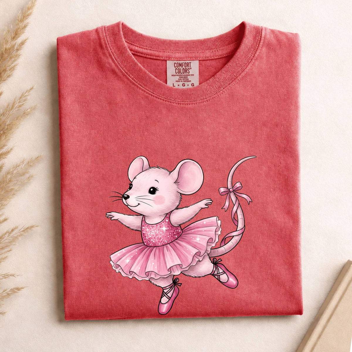 Ballerina Mouse Shirt – Cute Pink Ballet Graphic Tee