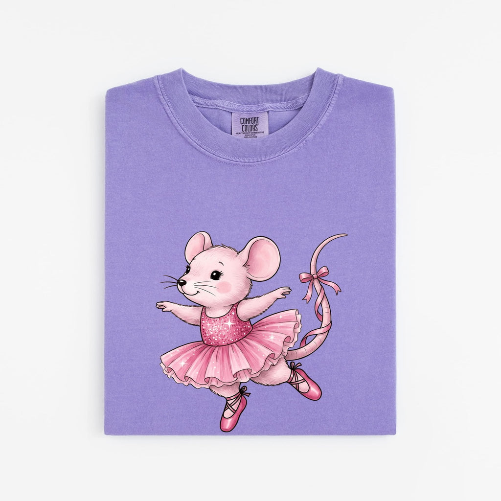 Ballerina Mouse Shirt – Cute Pink Ballet Graphic Tee