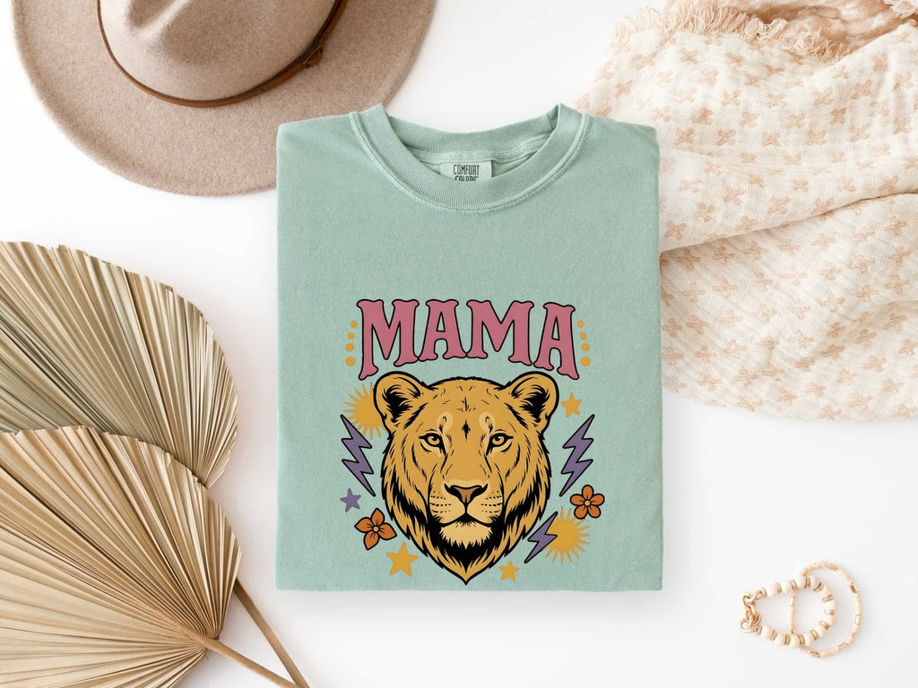 Mama Lion Shirt – Fierce Mom Graphic Tee