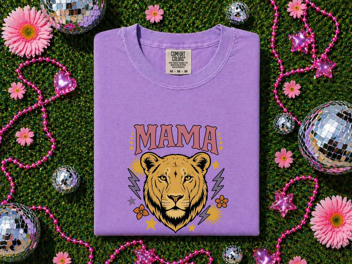 Mama Lion Shirt – Fierce Mom Graphic Tee
