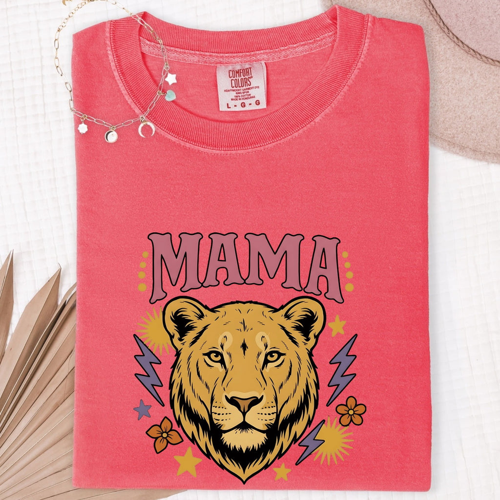 Mama Lion Shirt – Fierce Mom Graphic Tee