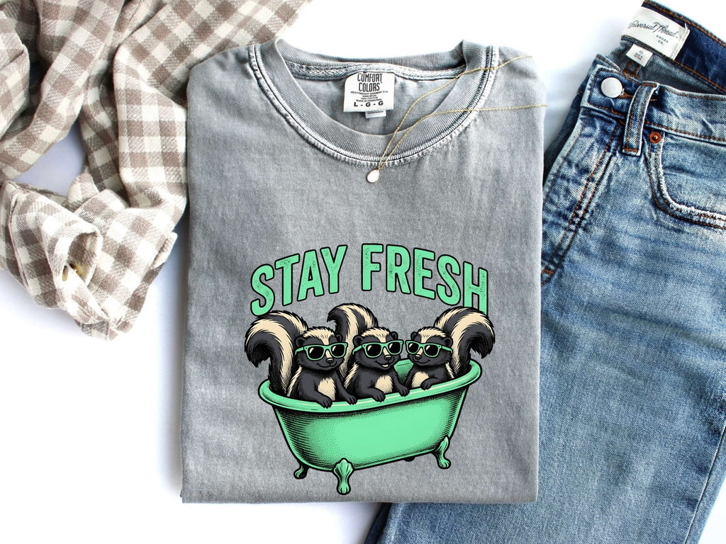 Stay Fresh Skunk Shirt – Funny Bathtub Animal Graphic Tee