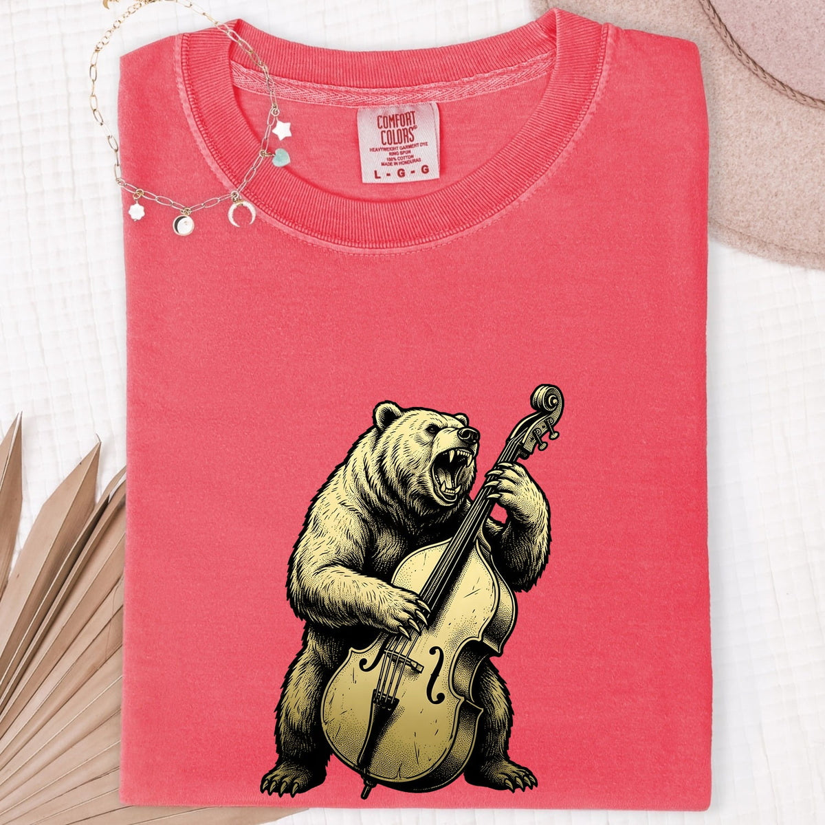 Bear Playing Cello Shirt – Funny Musician Graphic Tee
