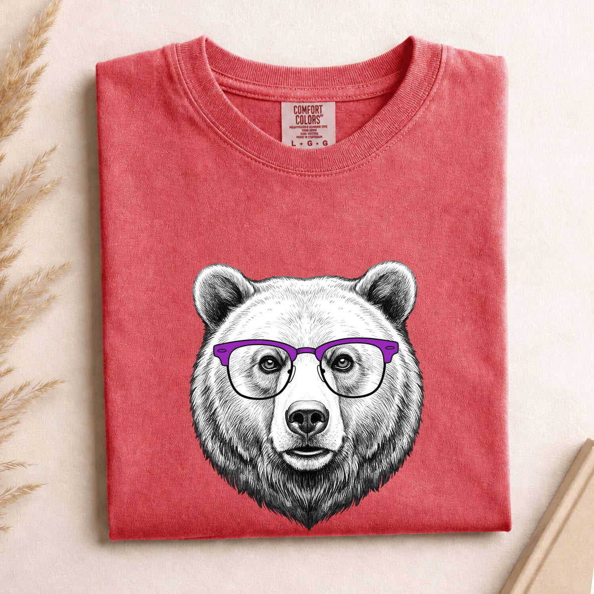 Bear With Glasses Shirt – Funny Hipster Bear Graphic Tee