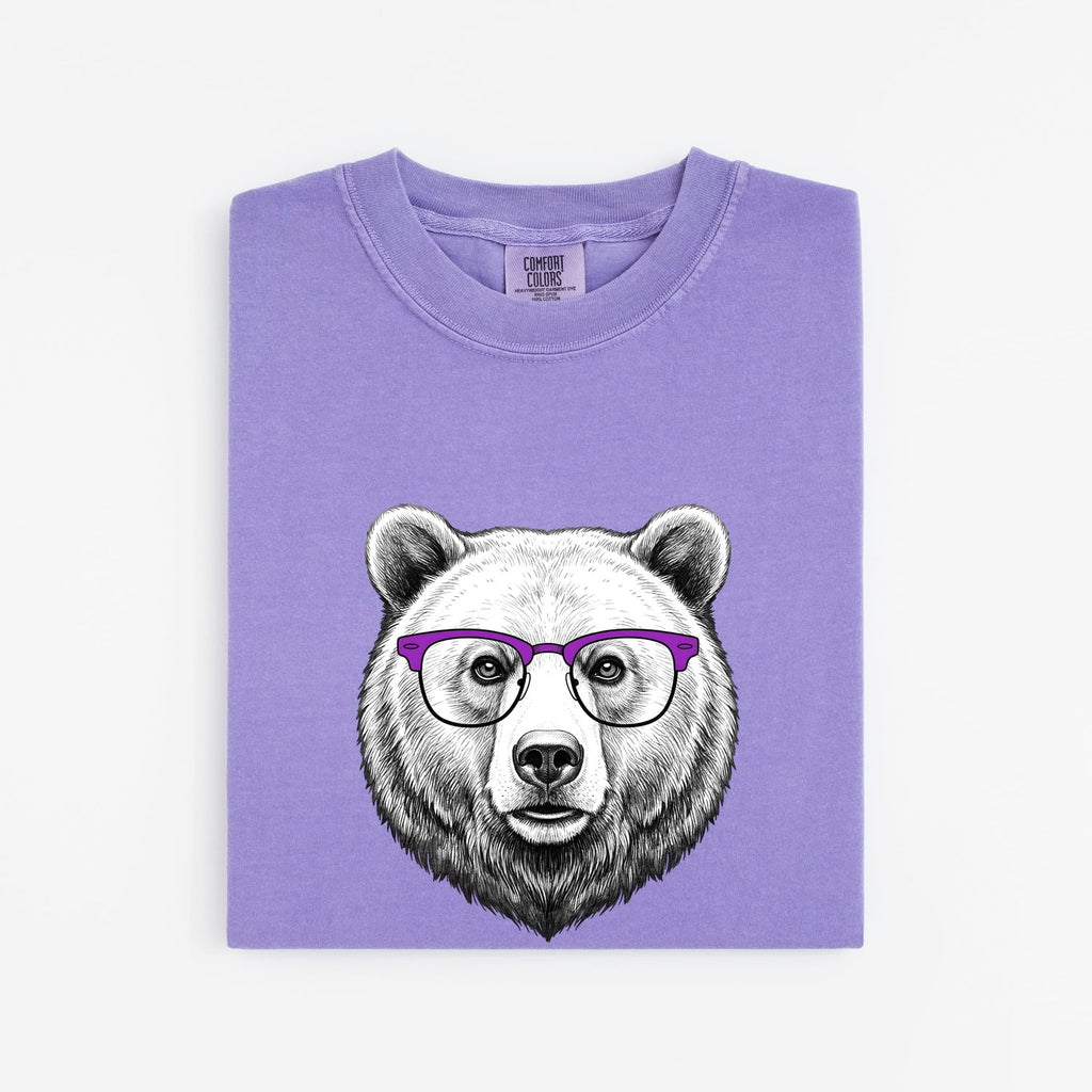 Bear With Glasses Shirt – Funny Hipster Bear Graphic Tee