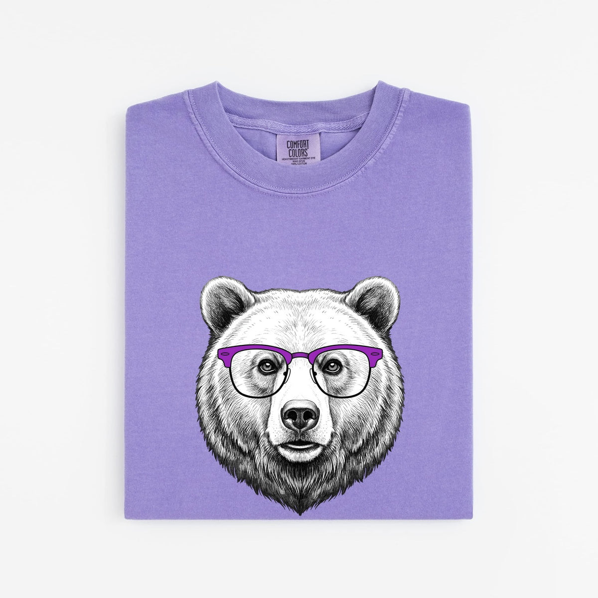 Bear With Glasses Shirt – Funny Hipster Bear Graphic Tee