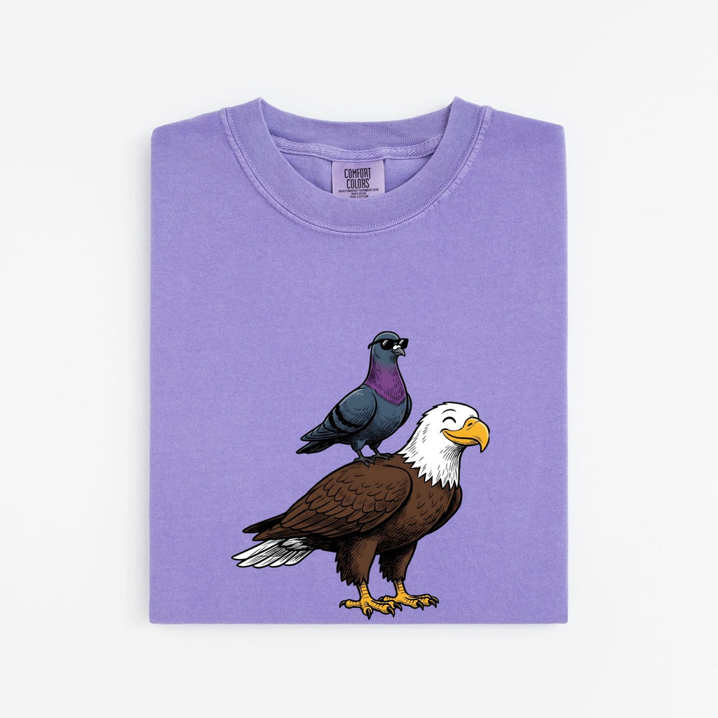 Funny Eagle & Pigeon Shirt – Weird Bird Graphic Tee