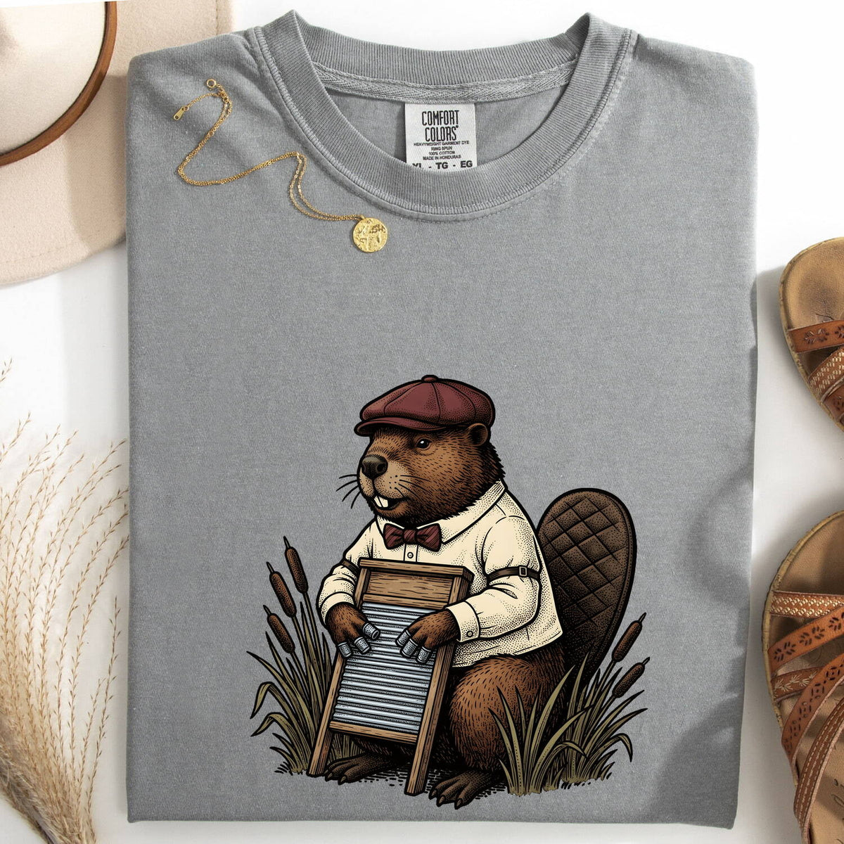 Beaver Washboard Music Shirt