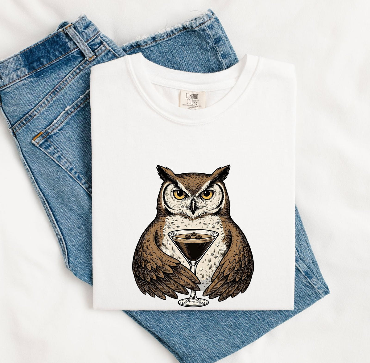 Vintage Coffee Owl Shirt