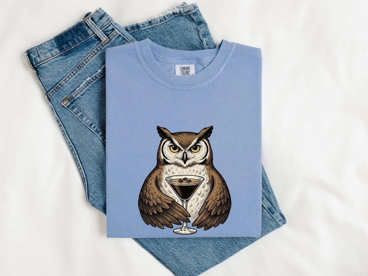 Vintage Coffee Owl Shirt