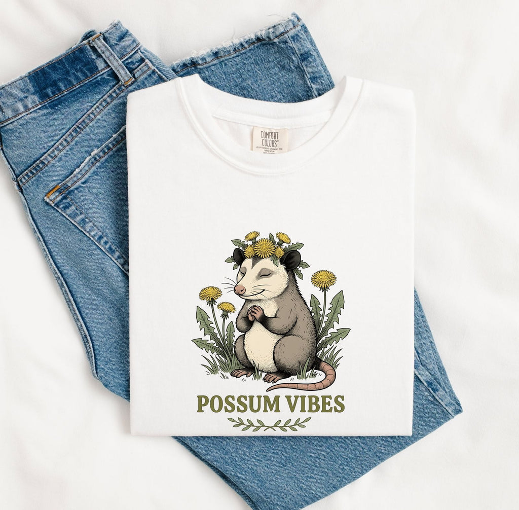 Possum Vibes Floral Shirt