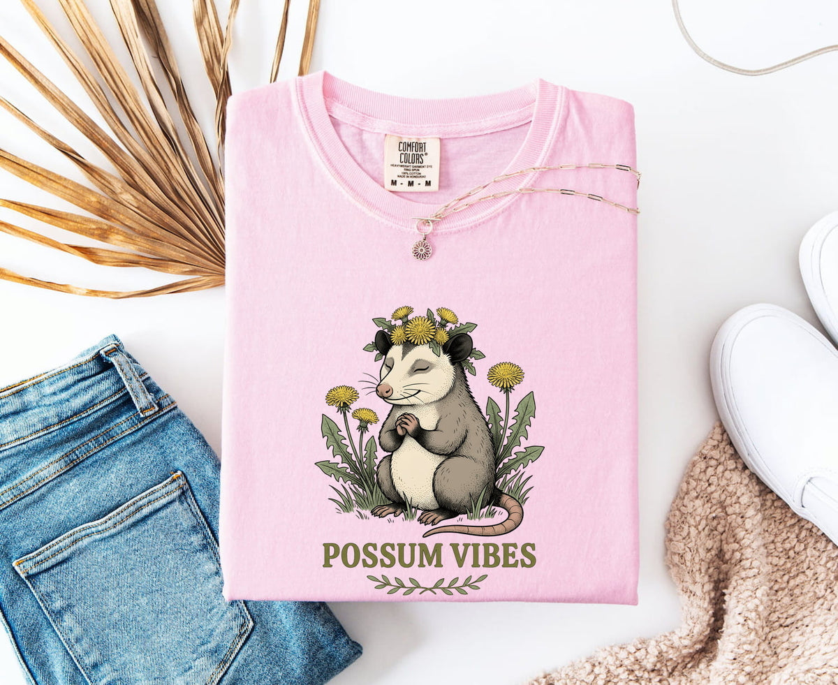 Possum Vibes Floral Shirt