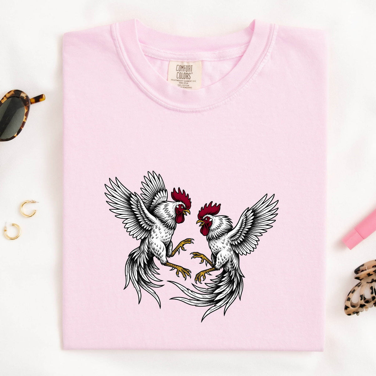 Vintage Rooster Graphic Shirt