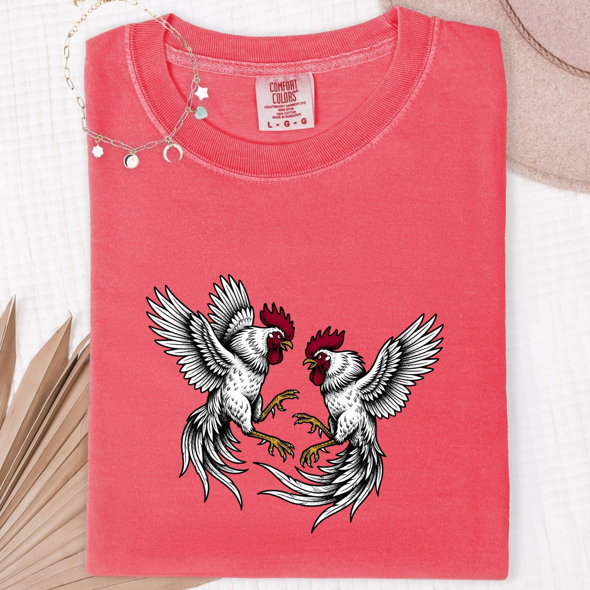 Vintage Rooster Graphic Shirt