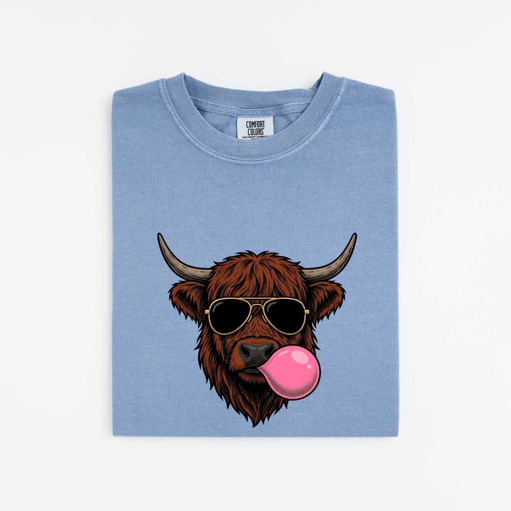 Highland Cow Sunglasses Shirt