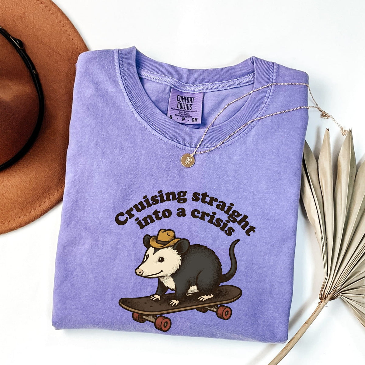 Cruising Into a Crisis Opossum Shirt