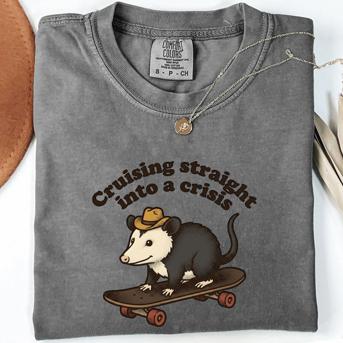 Cruising Into a Crisis Opossum Shirt