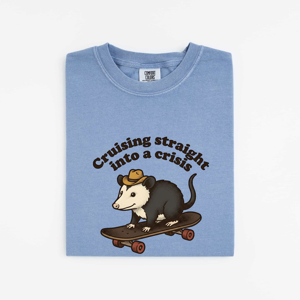 Cruising Into a Crisis Opossum Shirt