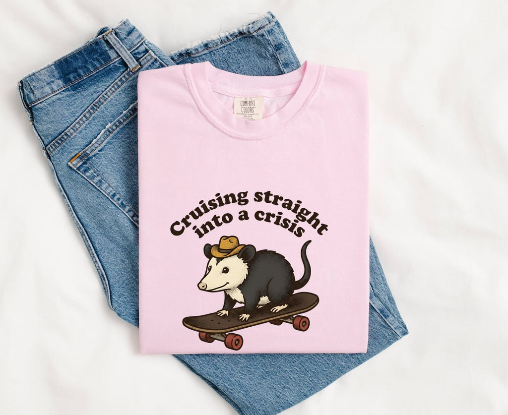 Cruising Into a Crisis Opossum Shirt
