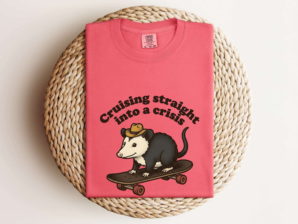 Cruising Into a Crisis Opossum Shirt