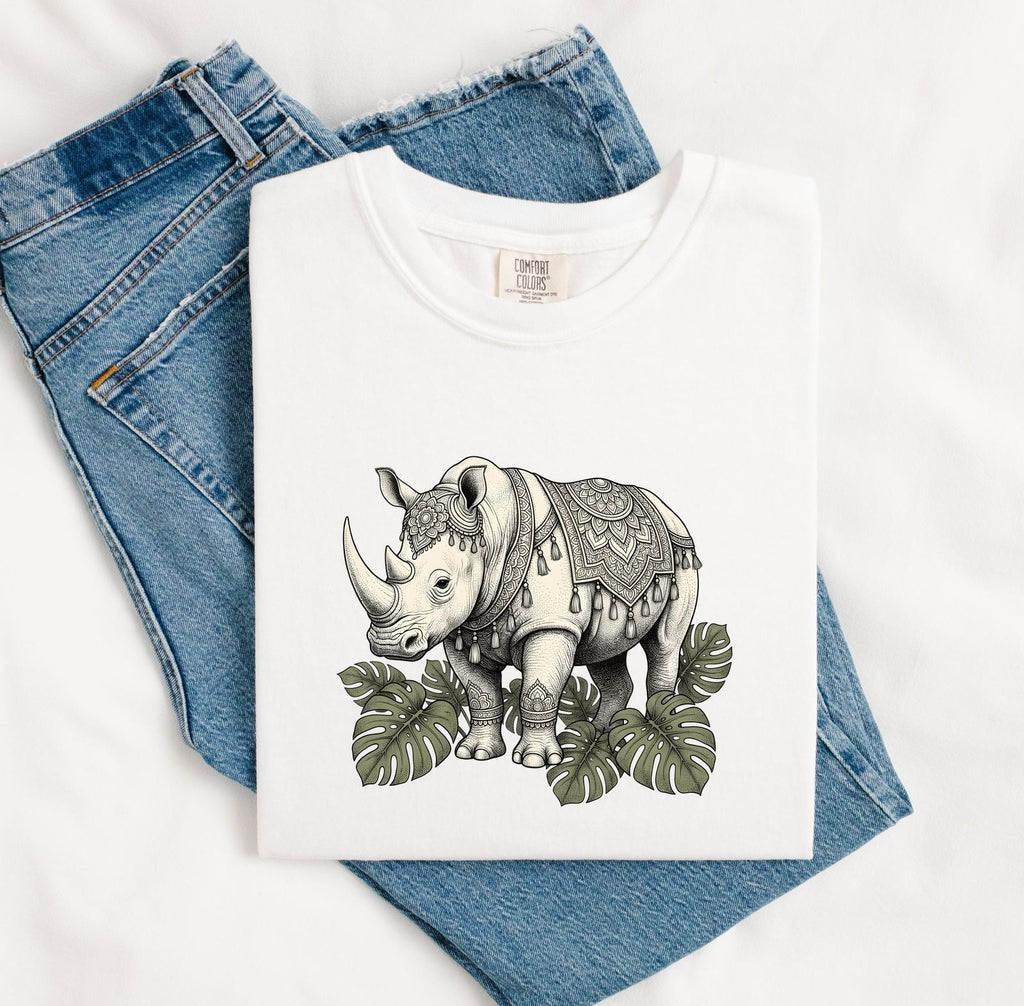 Botanical Rhino Graphic Shirt