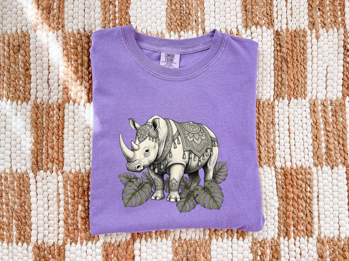 Botanical Rhino Graphic Shirt