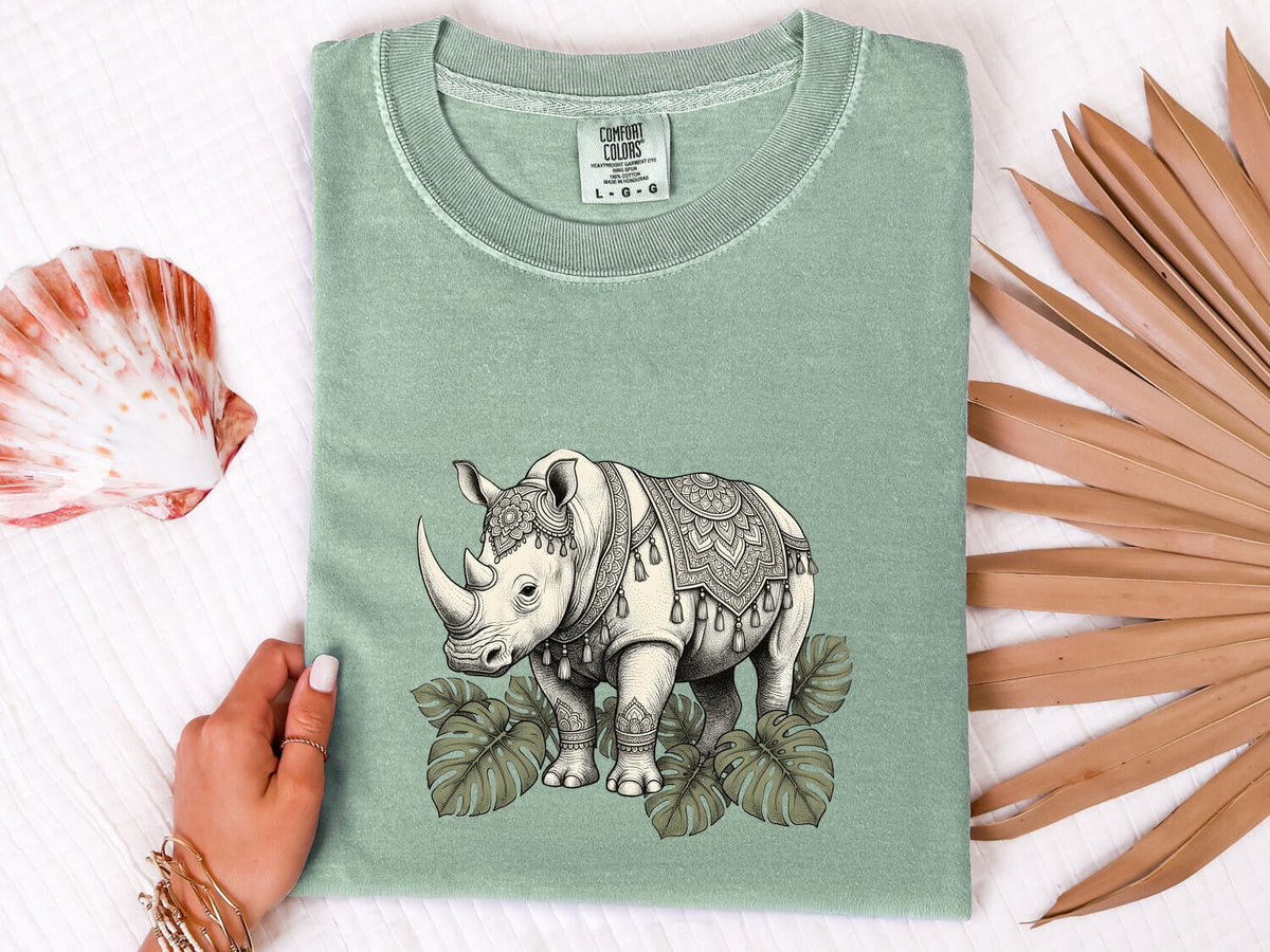 Botanical Rhino Graphic Shirt